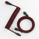 5PIN male GX16 aviator to Type-c Red Black wire and usb to 5pin gx16 female cable set black red aviator